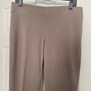 NWOT J. Jill Taupe Knit Pants, Slim Leg, Size S